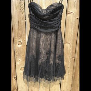 BCBG Black/Nude cocktail/evening dress